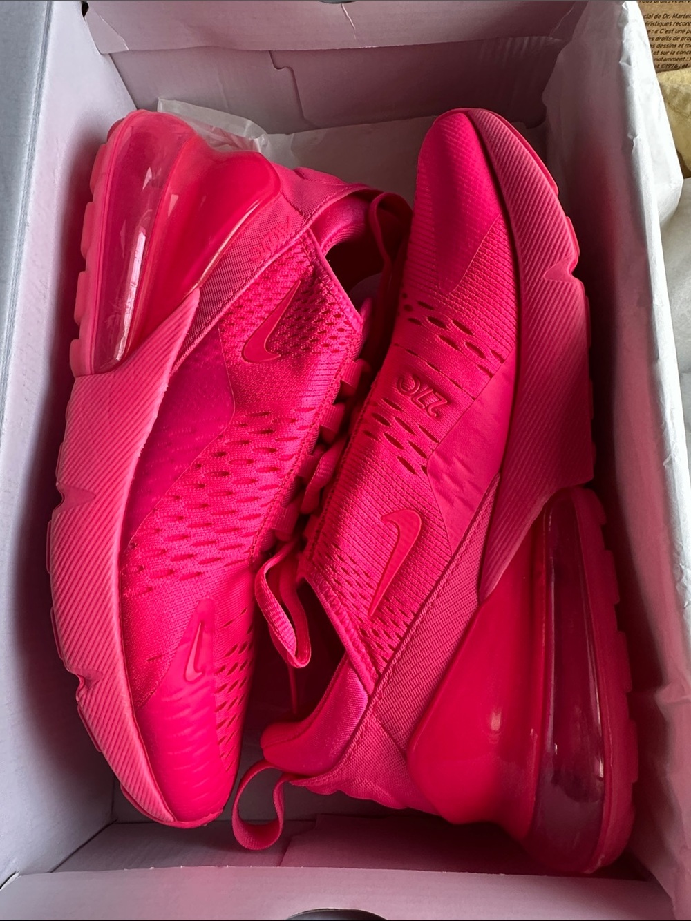 Nike Women’s Air Max 270 Triple Hot Pink Sneakers